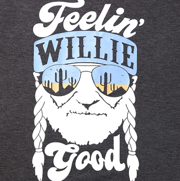 New Feelin Willie Good Graphic T-Shirt Top - Picture 2 of 6